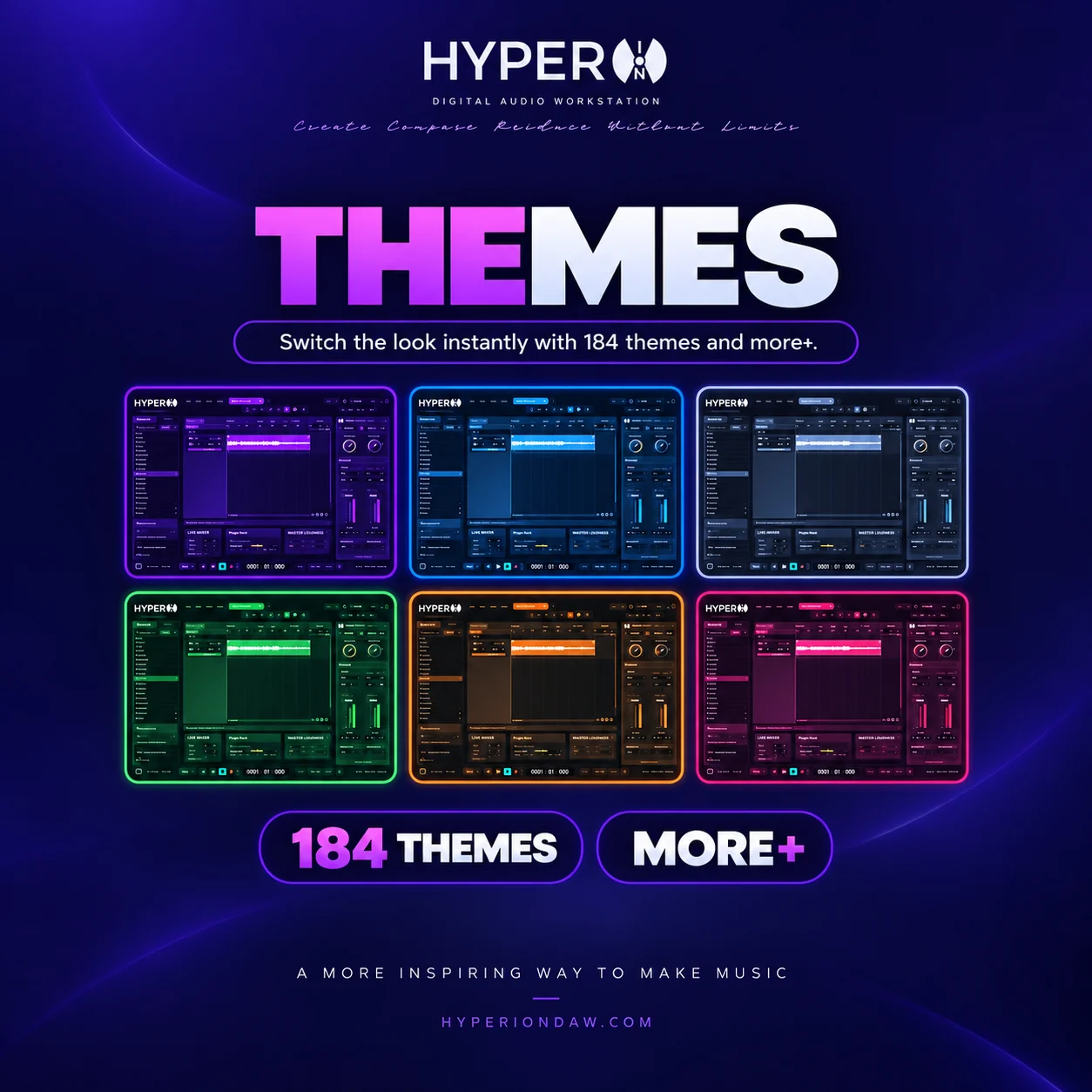 HyperION DAW UI Themes