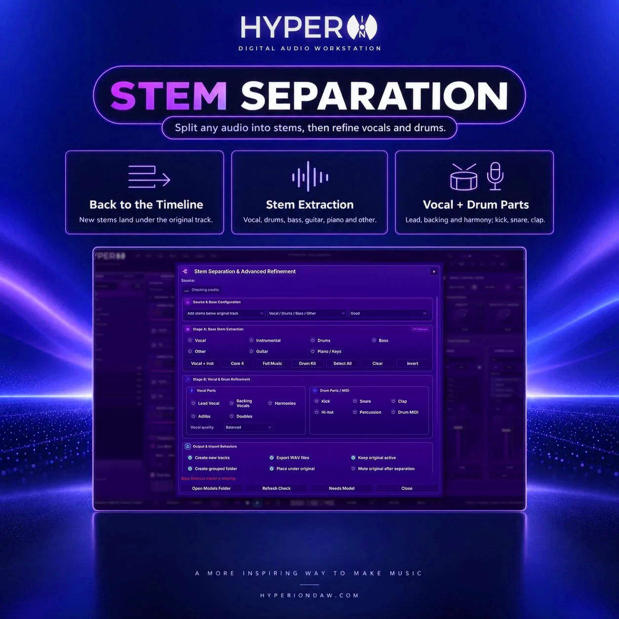 HyperION Stem Separation