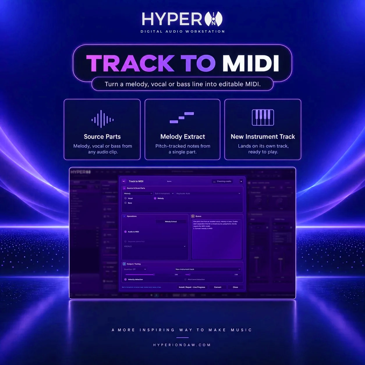 HyperION Track to MIDI